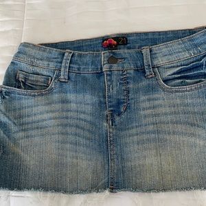 21 Jean mini skirt